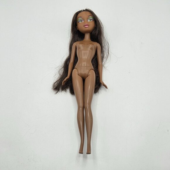 Bratz Doll Head On Barbie Body Franken Doll Sasha Brown Hair - Picture 3 of 7